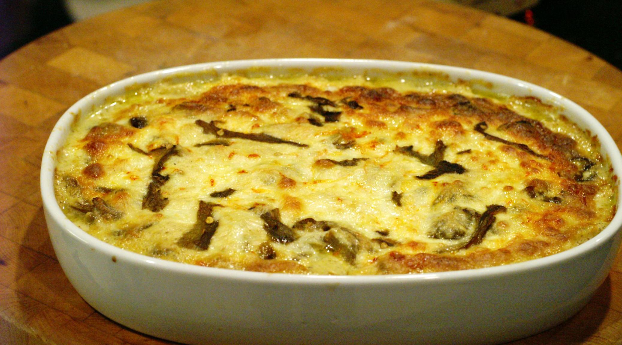 Baby Lady’s Green Chile Potatoes au Gratin | REMCooks
